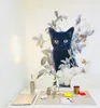 Tapestries MPK 집 장식 벽 직물 고양이 페인팅 10 디자인 현재 사용 가능 221006