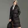 Parkas en duvet pour femmes, article de vente, prix spécial, vestes rembourrées, surdimensionnées, amples, à capuche, longues, chaudes, décontractées, Contour, 220930