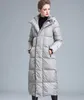 Damen Down Parkas Damen Winter Kleidung Puffer Reißverschluss Mantel großer Größe 4xl schwarz grau dunkelblau dicke warme große lange Jacke 220930