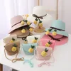 Berets Summer Children Baby Fruit Pineapple 2pcs Sets Ribbon Sun Hat Boy Girls Funny Cartoon Beach Hats Sunscreen With Bags