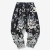 Męskie spodnie 2022 Summer Chinese Style Men Dragon luźne swobodne jogger hip hop jogger harem streetwear presspants ołówek g220929