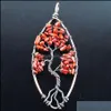 Pendentif Colliers 94X37Mm L'arbre De Vie Pendentif À La Main Oeil De Tigre Améthyste Pierre Précieuse Marquise Forme Bn325 Drop Delivery 2 Sport1 Dhp7W