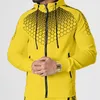 Men's Tracksuits Men's Primavera e outono de alta qualidade Moda 3D Arma de roupas esportivas com zíper de mangas compridas 221006