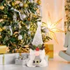 Kerstdecoraties De gezichtsloze Gnome Doll Tree Ornament Decoration voor huistafel ornamenten hangselmas geschenken jaar