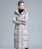 여자 다운 파카 겨울 의류 복어 지퍼 다운 코트 큰 크기 4xl 검은 그레이 네이비 블루 푸른 따뜻한 큰 크기 긴 다운 재킷 220930