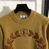 Pullover Female Sweaters Creative Embroidery Designer Sweatshirt 3 Sizes Wool Knit Shirt Fall Sweatshirts