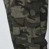 Męskie spodnie prezent chłopiec 12 męski moda swobodna luźna bawełniana kieszeń koronkowa w górę kamuflaż elastyczne spodnie talii ogólnie G220929