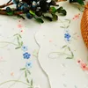 Tafelmatten katoenen hand geborduurde bloemen tafelkleed loper plaat kussen placemat koffie cup thee keuken deksel handdoek