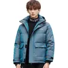 Parkas masculinas ANSZK jaqueta 2020 novo inverno curto na moda bonito quente mudança de cor juventude roupas à prova de frio para homens g220930