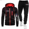 Felpe con cappuccio Felpe con cappuccio da uomo Felpe Bmw Stampato Cerniera Maglione Set Sport Autu