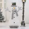 Dekoracje świąteczne kutego żelaza Światła Światła Snowman Counter Decoration Mall Supermarket Scena wakacyjna Navidad