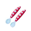 Mère et bébé alimentation cuillère en silicone pour enfants manger fourchette alimentation vaisselle ensemble formation alimentaire complémentaire produits en gros 2321 E3