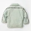 Jacken Baby Jeansjacke Kleinkind Junge Mädchen Herbst Oberbekleidung Mode Brief Jungen Mädchen Mäntel 1 2 3 4 5 Jahre Kinder Kleidung Top 2201006