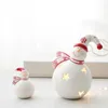 Decorazioni natalizie Nordic Ins Home Decor Creative Snow House Pupazzo di neve Elk Ornamenti in ceramica Regali per bambini
