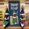 Snoop auf einem Stoop Christmas Elf Puppe Spion auf einem Bent Toys Festival Party Decor Home Harz Ornamente Figurenjahr Geschenke 220809