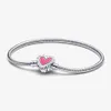 s925 Love Charm armbanden T-gesp tweekleurige ketting originele pasvorm Pandora sieraden vrouwen cadeau