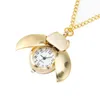 Карманные часы ретро золотые милые жуки Кварцевые часы Механические подвесные ожерелья подарки подарки Maea99