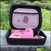 Andra rökningstillbehör Glasrör med cigarettstillverkare Rolling Tray Herb Grinder Pink Set Lady Hornet Portable Reting Drop Delivery 20 DHTHC