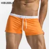 Herrbadkläder användbara fickor män sexiga heta baddräkt smens simning trosor strand shorts mayo 2018 nya surf kostymer j220913