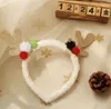 Weihnachten Plüsch Haarband Haarnadel Elch Stirnband Hirsch Glitzer Kopfbedeckung Weihnachtsgeschenk Party Dekoration RRE14716