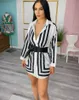 Print Shirt Dress Women Fashion Lapel Neck Long Sleeved Short Mini Dresses Clubwear Free Ship