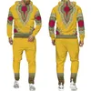 Herren-Trainingsanzüge, afrikanischer Dashiki-Hoodie/Anzug, lässiges 3D-gedrucktes Sweatshirt im ethnischen Stil, Hosen-Set für Männer/Frauen, Folk-Custom-Streetwear-Trainingsanzug 221006