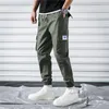 Herrbyxor hiphop män avslappnad last mager sweatpants joggar koreanska streetwear byxor harajuku spår pantalones hombre