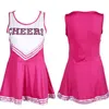 Women's Tracksuits Women's Cheerleader Dress with Pom Poms School Girls Musical Party Halloween Cheer Leader Come Fancy Dress Sports Uniform T220909