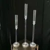 Candle Holders 1 Sets 3PCS Acrylic Candlestick Table Craft Wedding Center Pillar Road Lead Party Home Decoration