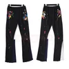 Kvinnors avslappnade Terry Pants High Street m￤n Kvinnor Hoodies Pants Fashion Couples Splash-Bink FLAGE TROUSERS S-XL