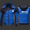 2023 Bmw m Power Mens Fashion Outwear Jacket Zipper Hooded Felpa con cappuccio di alta qualità Harajuku Athletic Wear Felpe con cappuccio casual S-3xl