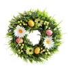 Dekorative Blumen Ostern Sonnenblumen Pflanze Girlande Ei Künstliche Rattan Kränze Hochzeit Weihnachten Wand Tür Hängen Anhänger Dekor