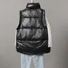 Piumino da donna Parka invernale Gilet allentato ultraleggero Giacca da donna 90% Piumino d'anatra bianca Colletto alla coreana Gilet retrattile in tinta unita 220930