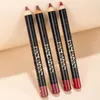 HANTAIYAN MATT LIPSTICK LIP LINER PEN SET 12 Color Lips Makeup Kit Non Stick Cup Lätt att bära naturlig penna4837776