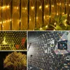 Strings 220V Waterdichte vakantieverlichting LED Mesh String Lights For Fairy Christmas Tree Wedding Party Garden Home Outdoor Decoratie