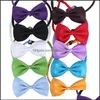 Dog Apparel Pet Headdress Dog Necktie Cat Bow Tie Grooming Supplies Apparel Mticolor Can Choose 15 Coclors Drop Delivery 2021 Home Gar Dhhyn