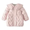 Down Coat Winter Girls Sweet Down Manteau Bébé Enfants Enfants Veste Chaude Survêtement 2201006