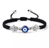 Classique bleu turc mauvais yeux Bracelets pour femme main de Fatima chanceux rouge tressé corde chaîne Bracelets femme bijoux faits à la main