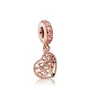 925 Silver Fit Pandora Charm 925 Armband Rose Gold Color Collection Little Love Rose Love Charms Set Pendant DIY Fine Beads Jewelry