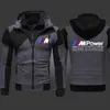 2023 BMW M Power Mens Fashion Owewear Kurtka zamek z kapturem Wysokiej jakości HARAJUKU Athletic Wear Casual Hoodies S-3xl