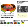 Outdoor Eyewear LOCLE Double Layers Ski Goggles Antifog UV400 Spherical Glasses ing Snow Snowboard Brightening Lens 220930