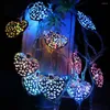 Strings Christmas Lights 1m 10 Led String Light Metal Love Shape Decorative Garland Battery Powered For Fairy Xmas Wedding JQ