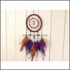 Artes e ofícios artes e ofícios inteiro-antigo imitação floresta encantada dreamcatcher presente artesanal apanhador de sonhos net com fe2279