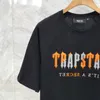 T-shirty męskie dobrej jakości ręcznik haftowany pułapka moda moda T Shirt Men 1 1 Trapstar Womange Letter High Street T-shirt Tee T230209