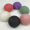 Naturel Konjac Cosmétique Puff Éponges Charbon De Bambou Nettoyant Éponge Maquillage Outil De Nettoyage Du Visage SN4938