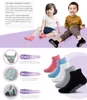 Socks 6 PairsLot Spring Autumn Kids Antislip Solid Color Soft Breathable Cotton Babys Boat Boys GirlsTrampoline 2201006