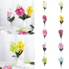 Decorative Flowers 1PC Real Touch DIY Craft Handmade Silk Artificial Wedding Decoration Butterfly Orchid Phalaenopsis Bouquet