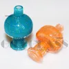 Kolhydrater för vattenpipa Beracky US Color Glass Bubble Carb Cap UV Ball Beveled Edge Quartz Banger Nails Water Bongs Pipe Dab Rigs Terp Pearl Insert