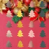 Décorations de noël 4 mètres multicolore couleur arbre chaîne tirer fleur pendentif suspendu année décor à la maison guirlandes en papier pour travaux manuels