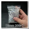 6mm 8mm 10mm Acrylic Beads ABS Transparent Faceted Bead Oval Shape Spaced Beads For Jewelry Making